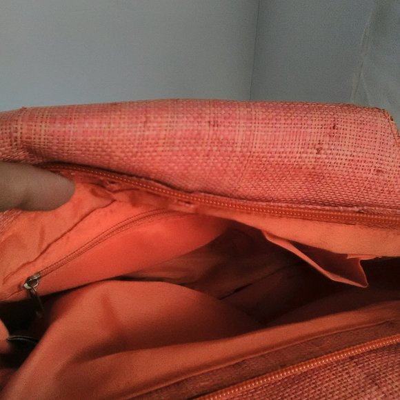 Sun & Sand Naturally Shoulder Bag Color Orange/ Brown NWT - Picture 2 of 9